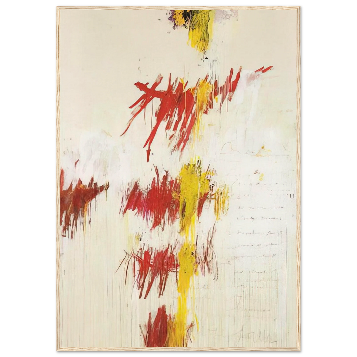 Quattro Stagioni II. Primavera Framed Poster | Cy Twombly Framed Prints Wall Art | Cy Twombly Store