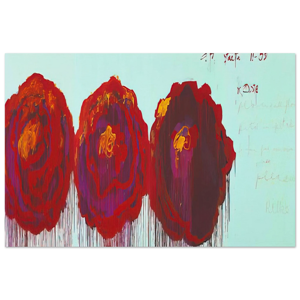 The Rose  IV  Poster | Cy Twombly Poster | Cy Twombly Store