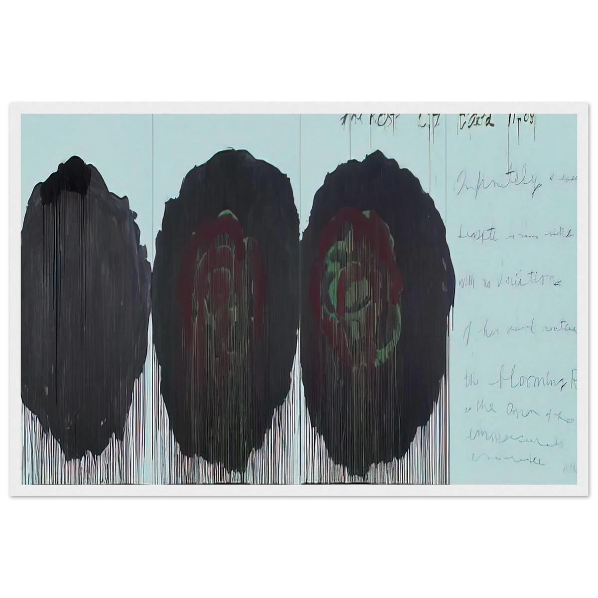 The Rose  V  Framed Poster | Cy Twombly Framed Prints Wall Art | Cy Twombly Store