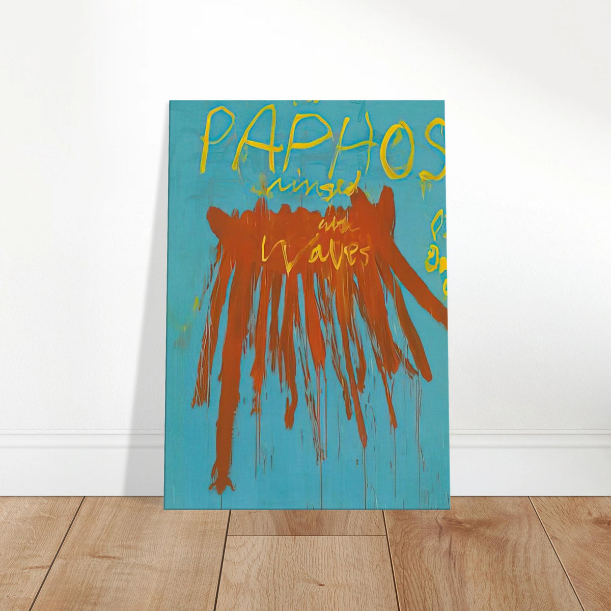 Leaving Paphos Ringed With Waves IV Canvas | Cy Twombly Canvas | Cy Twombly Store