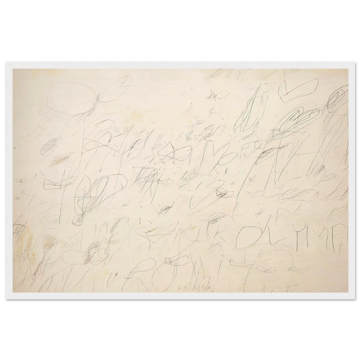 Olympia Framed Poster | Cy Twombly Framed Prints Wall Art | Cy Twombly Store
