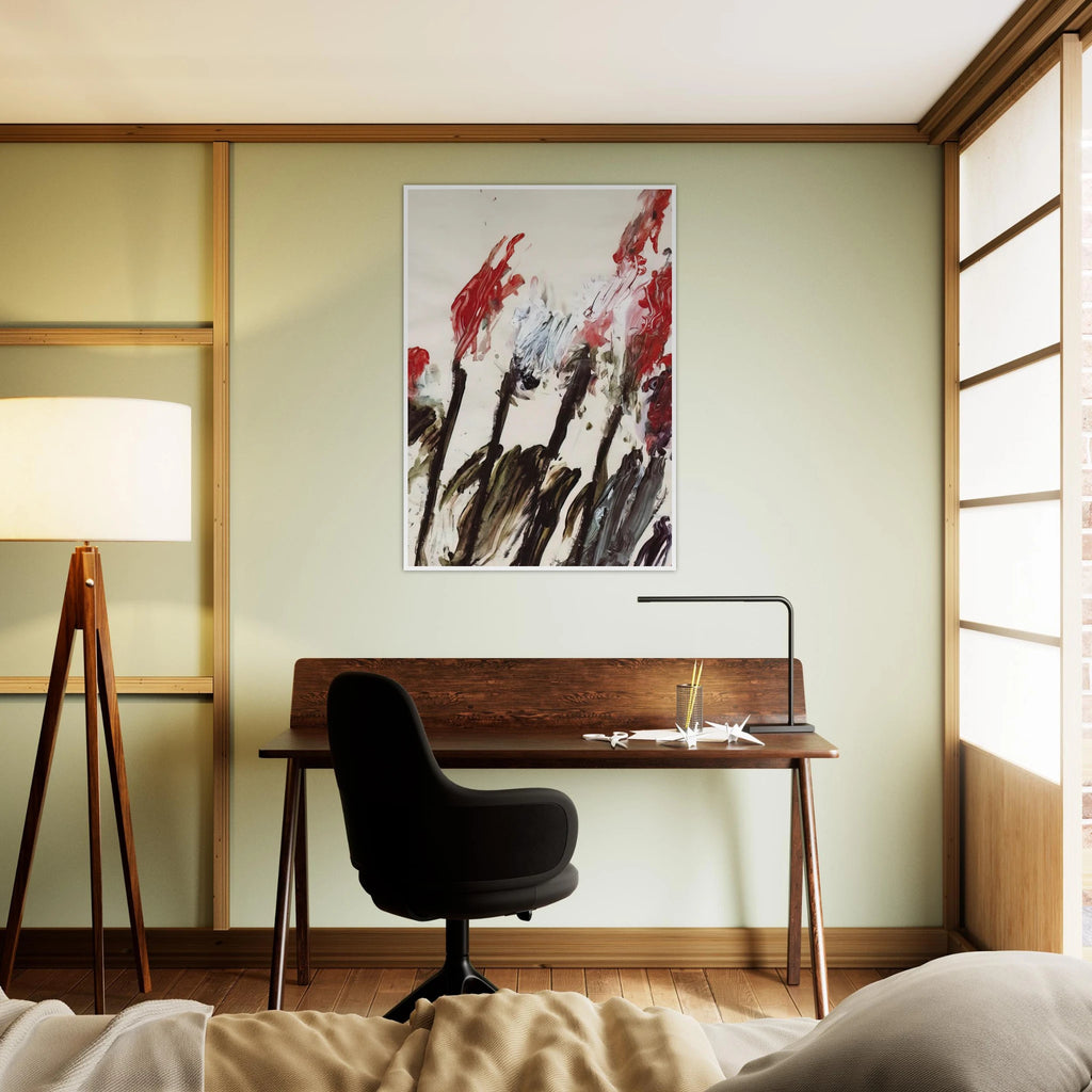 Nicola's Irises Framed Poster | Cy Twombly Framed Prints Wall Art | Cy Twombly Store