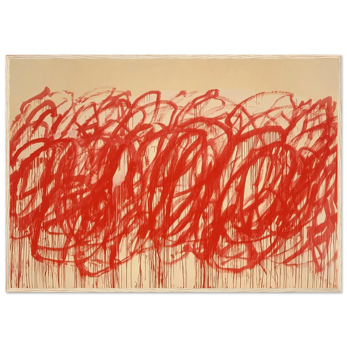 Untitled  Bacchus  Framed Poster | Cy Twombly Framed Prints Wall Art | Cy Twombly Store