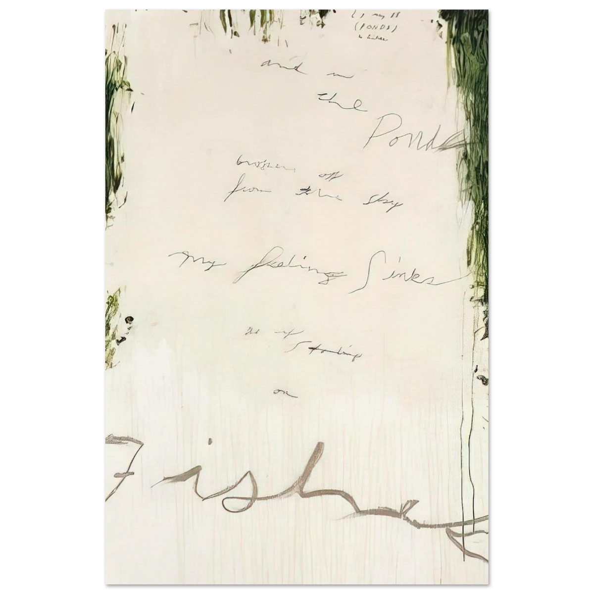 Untitled Part I Poster | Cy Twombly Poster | Cy Twombly Store