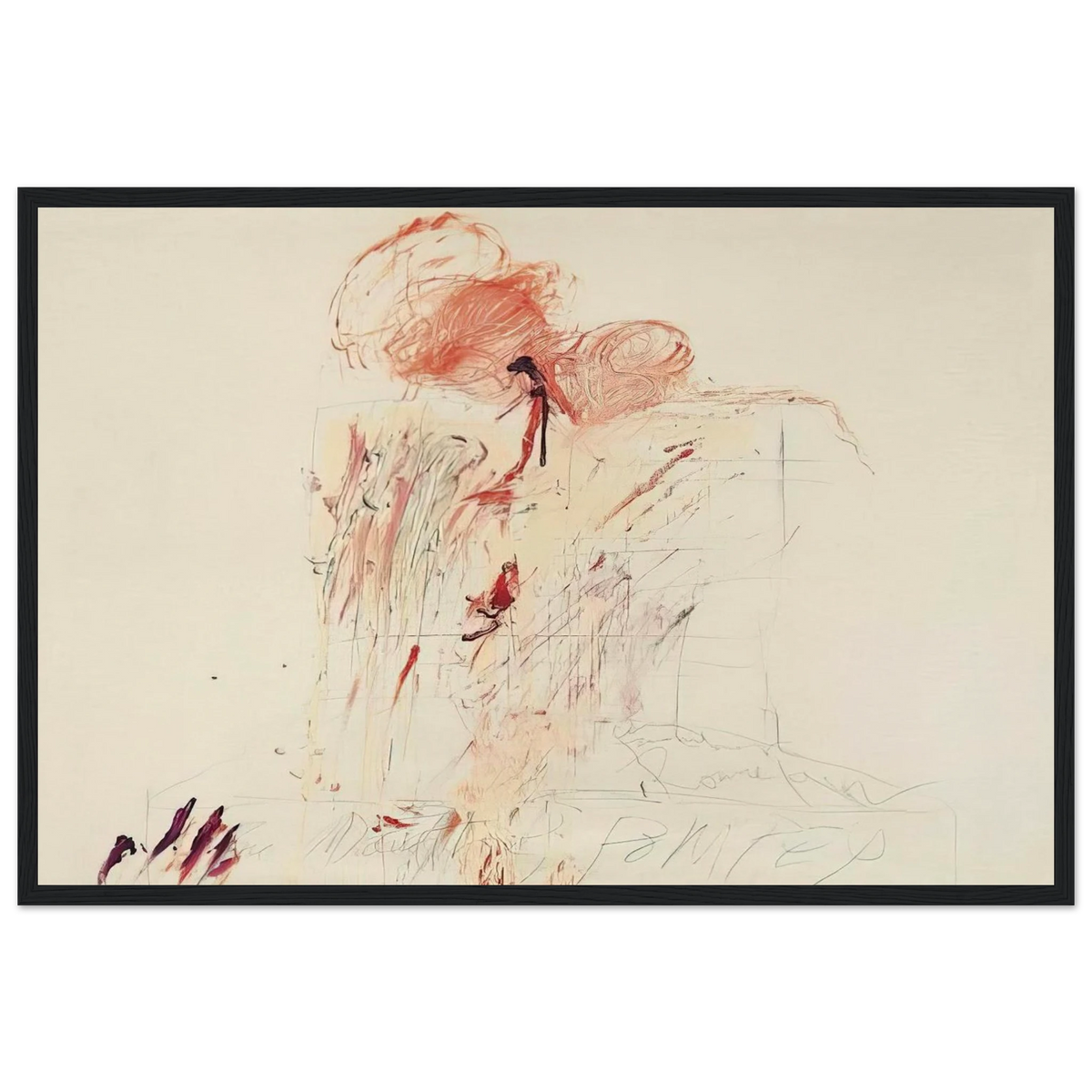 Death of Pompey  Rome  Framed Poster | Cy Twombly Framed Prints Wall Art | Cy Twombly Store