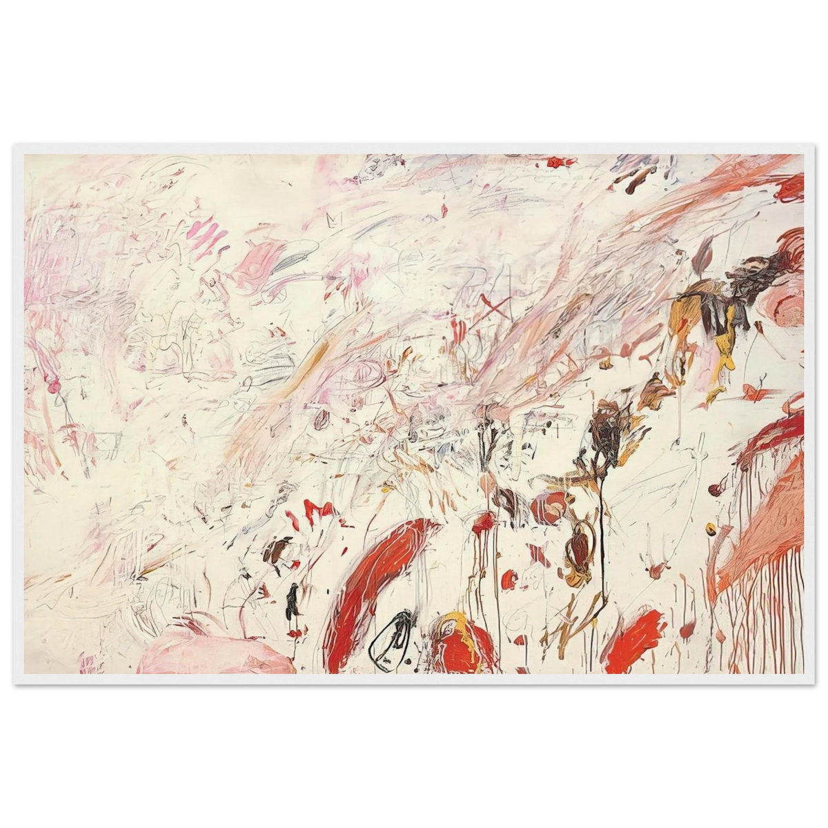 Ferragosto III Framed Poster | Cy Twombly Framed Prints Wall Art | Cy Twombly Store