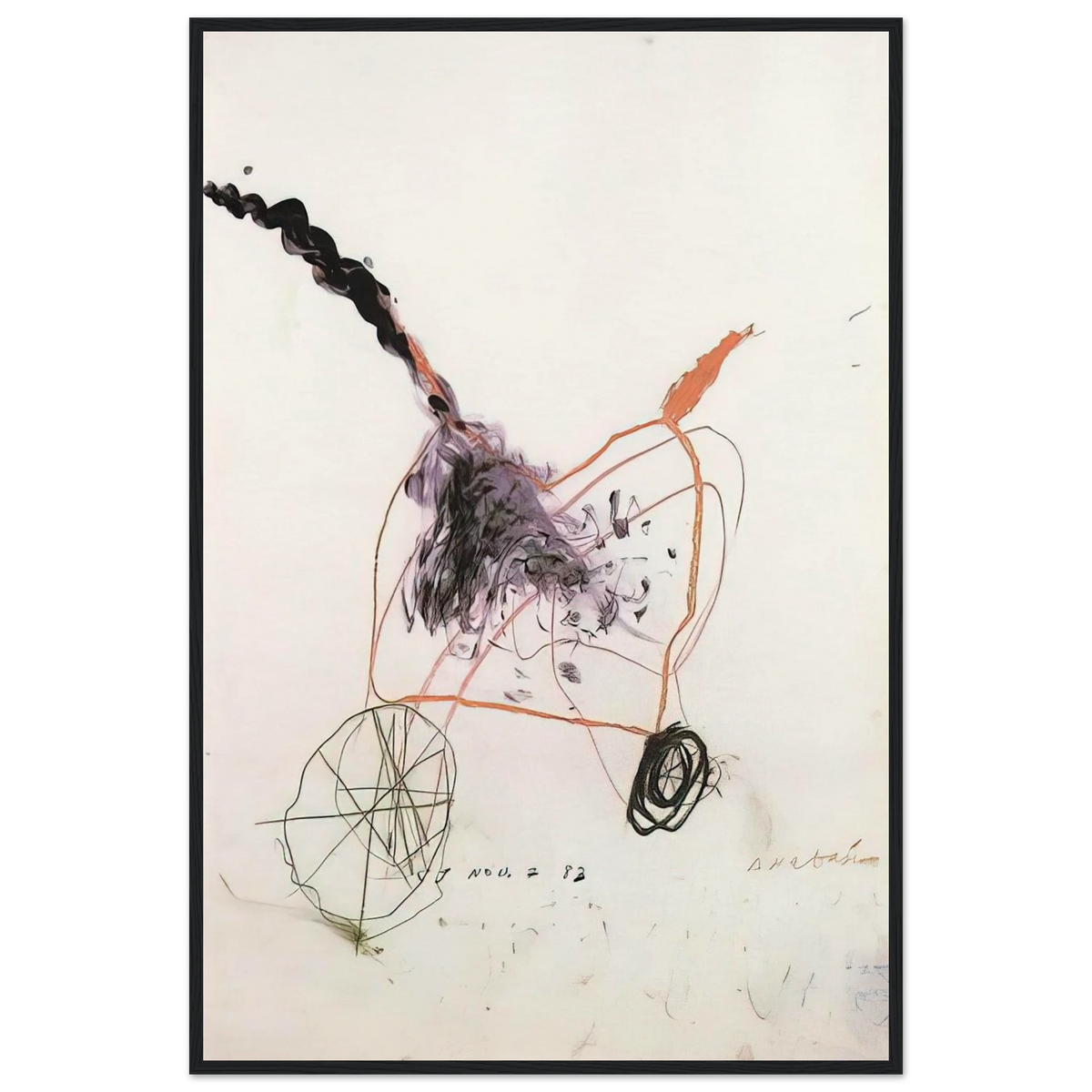 Anabasis Framed Poster | Cy Twombly Framed Prints Wall Art | Cy Twombly Store