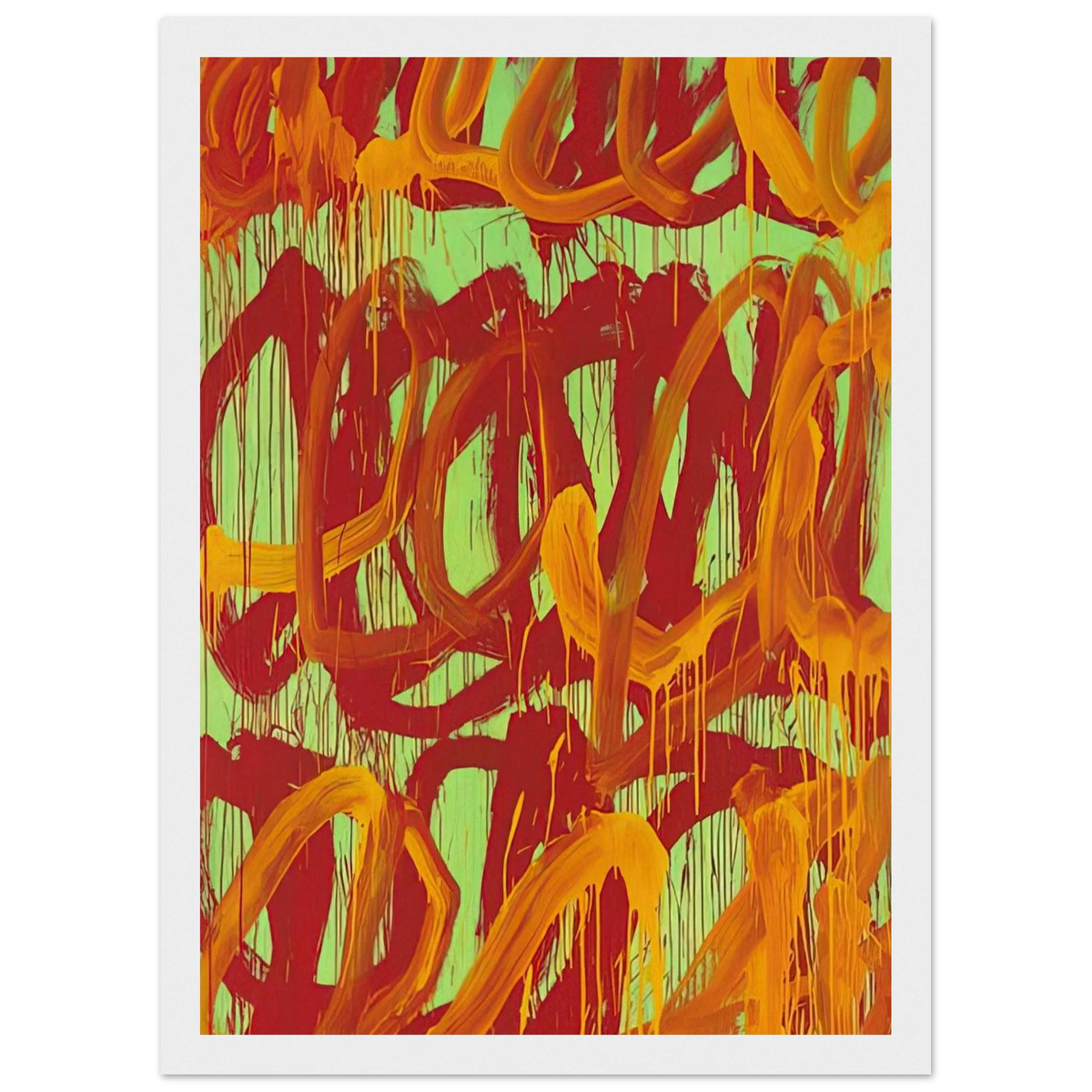 Camino Real  II  Framed Poster | Cy Twombly Framed Prints Wall Art | Cy Twombly Store