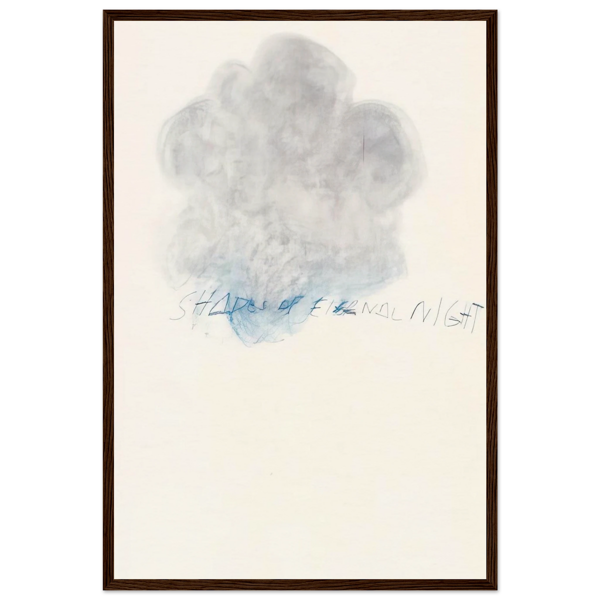 Fifty Days at Iliam. Shades of Eternal Night Framed Poster | Cy Twombly Framed Prints Wall Art | Cy Twombly Store