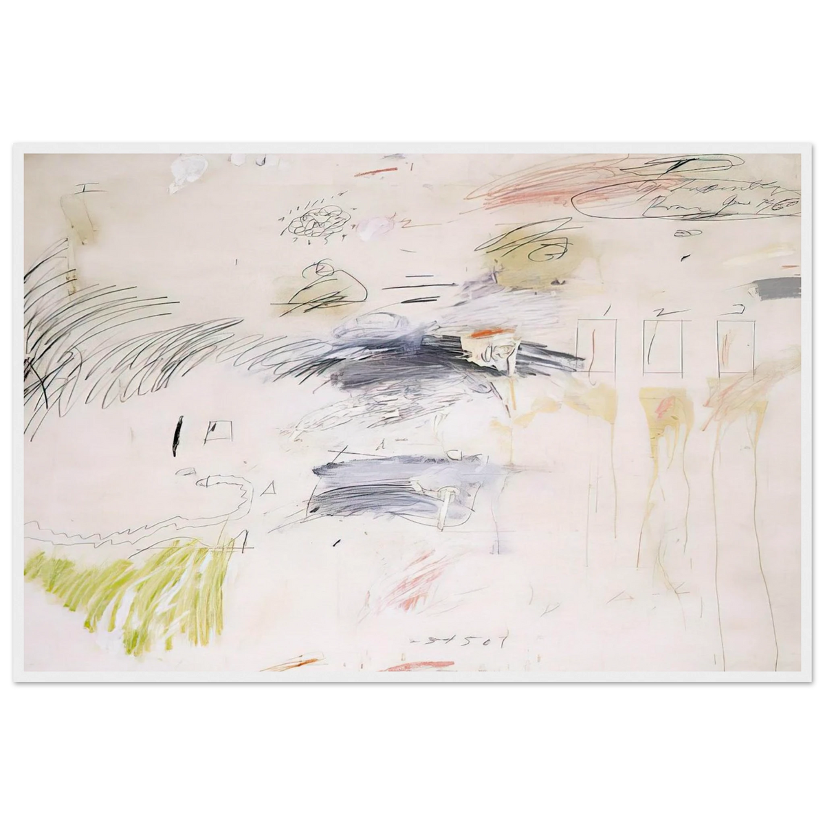 Untitled, Rome Framed Poster | Cy Twombly Framed Prints Wall Art | Cy Twombly Store