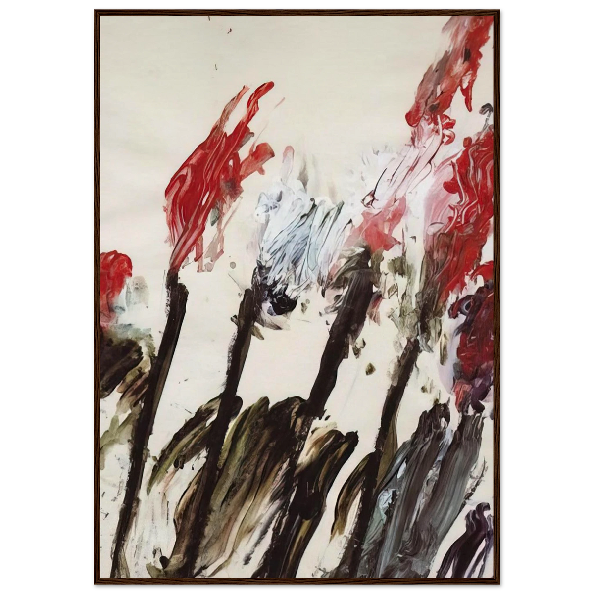 Nicola's Irises Framed Poster | Cy Twombly Framed Prints Wall Art | Cy Twombly Store