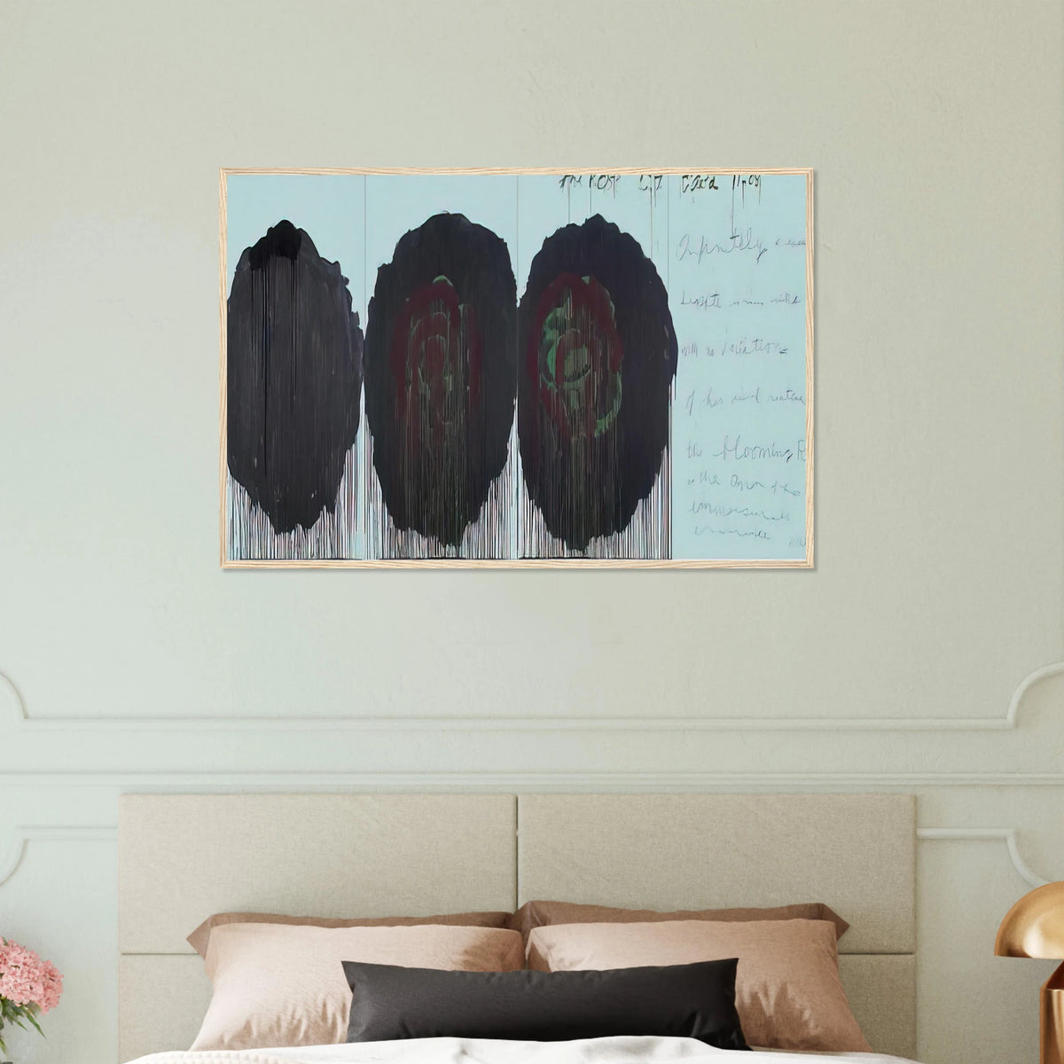 The Rose  V  Framed Poster | Cy Twombly Framed Prints Wall Art | Cy Twombly Store