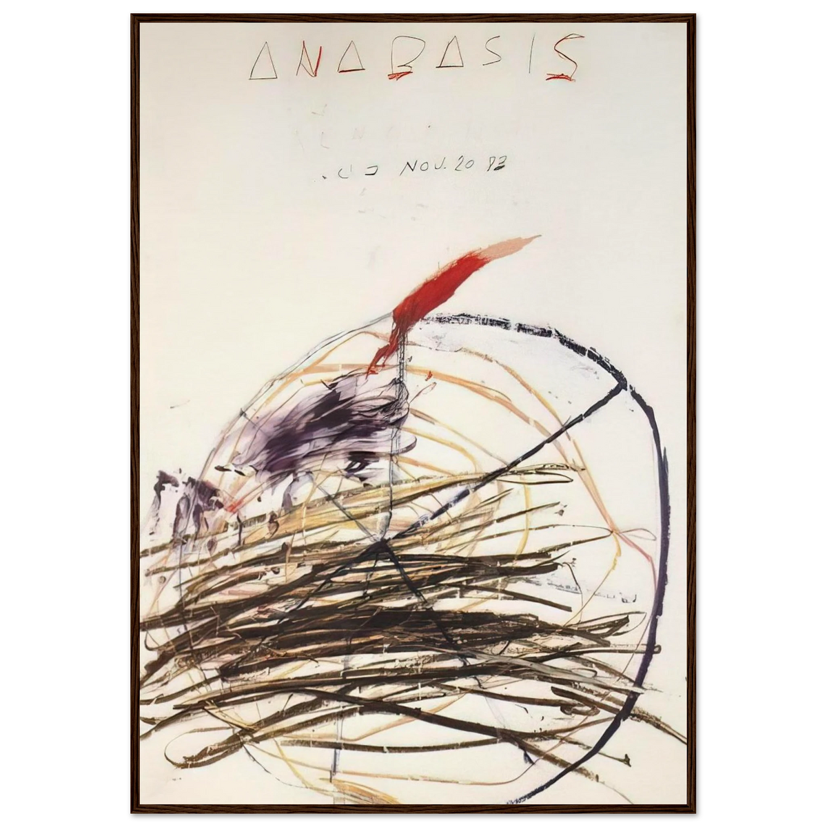 Anabasis  Xenephon  Framed Poster | Cy Twombly Framed Prints Wall Art | Cy Twombly Store