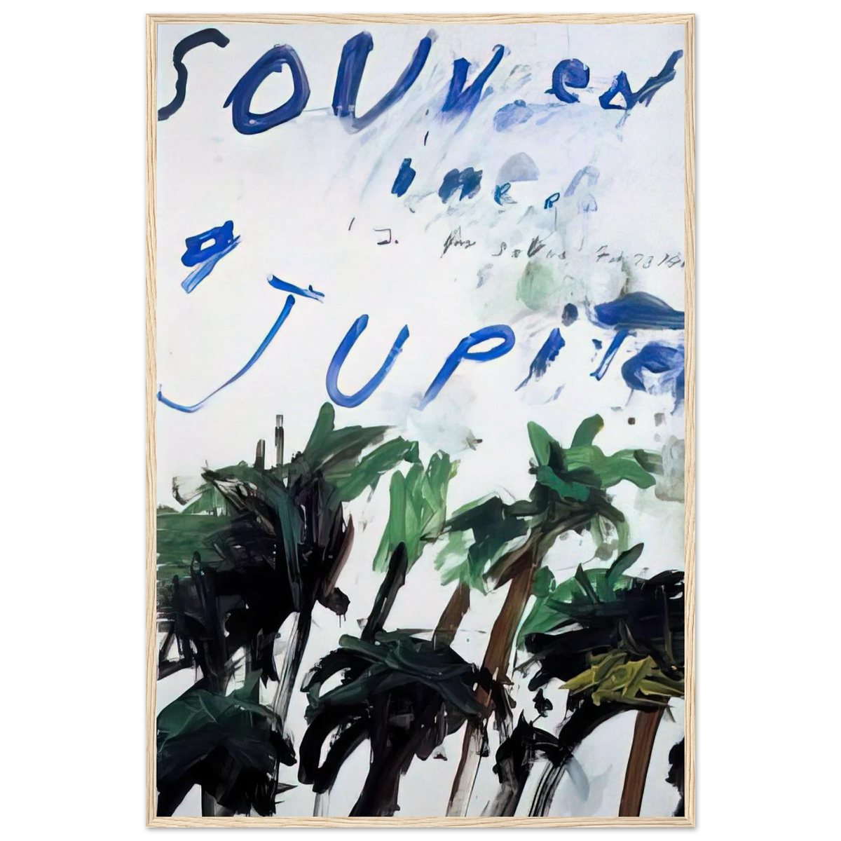 Souvenir Framed Poster | Cy Twombly Framed Prints Wall Art | Cy Twombly Store