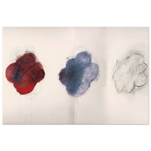 Fifty Days at Iliam. Shades of Achilles, Patroclus, and Hector Poster | Cy Twombly Poster | Cy Twombly Store