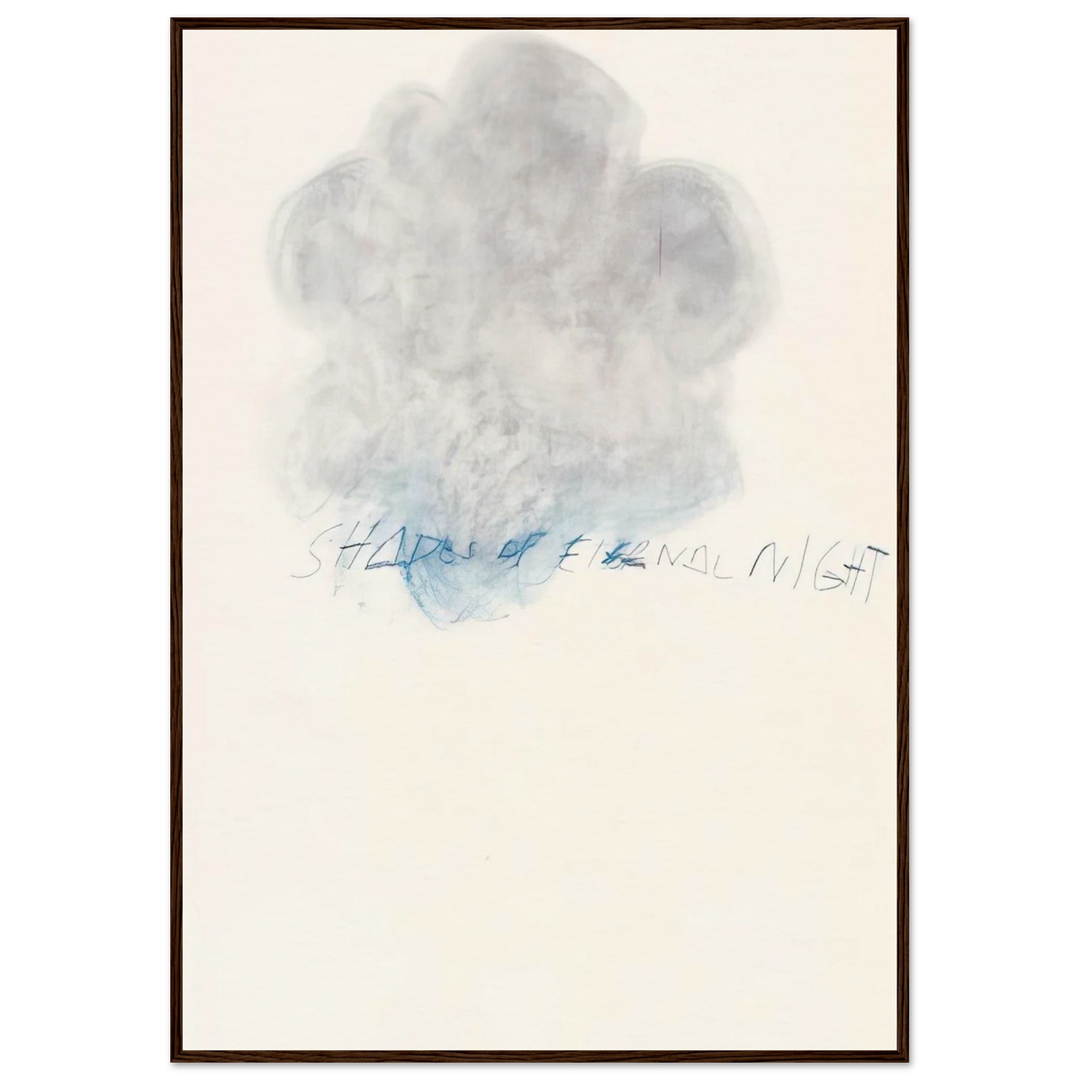 Fifty Days at Iliam. Shades of Eternal Night Framed Poster | Cy Twombly Framed Prints Wall Art | Cy Twombly Store