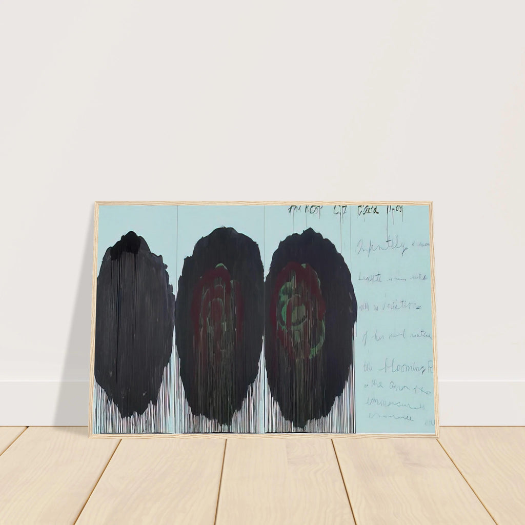 The Rose  V  Framed Poster | Cy Twombly Framed Prints Wall Art | Cy Twombly Store