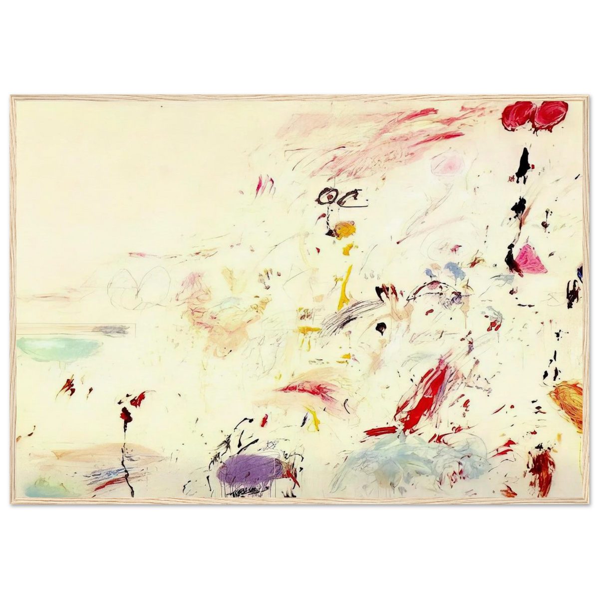 Bay of Naples Framed Poster | Cy Twombly Framed Prints Wall Art | Cy Twombly Store