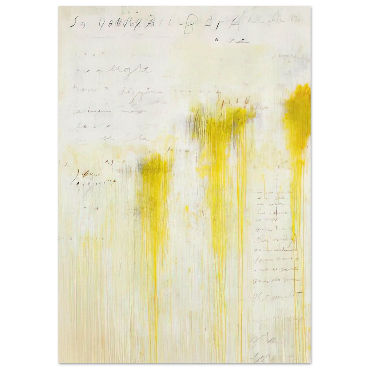 Quattro Stagioni II. Estate Poster | Cy Twombly Poster | Cy Twombly Store