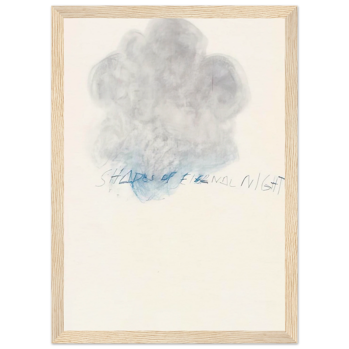 Fifty Days at Iliam. Shades of Eternal Night Framed Poster | Cy Twombly Framed Prints Wall Art | Cy Twombly Store
