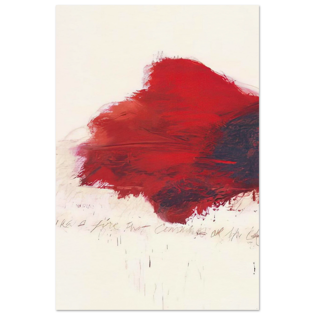 Fifty Days at Iliam. The Fire that Consumes All before It Poster | Cy Twombly Poster | Cy Twombly Store