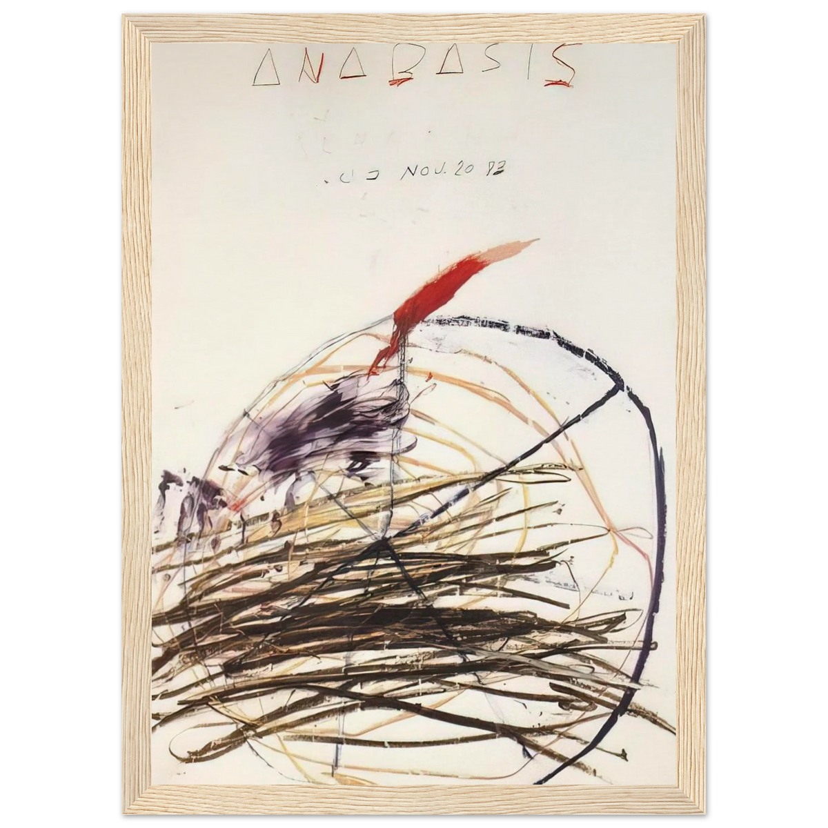 Anabasis  Xenephon  Framed Poster | Cy Twombly Framed Prints Wall Art | Cy Twombly Store