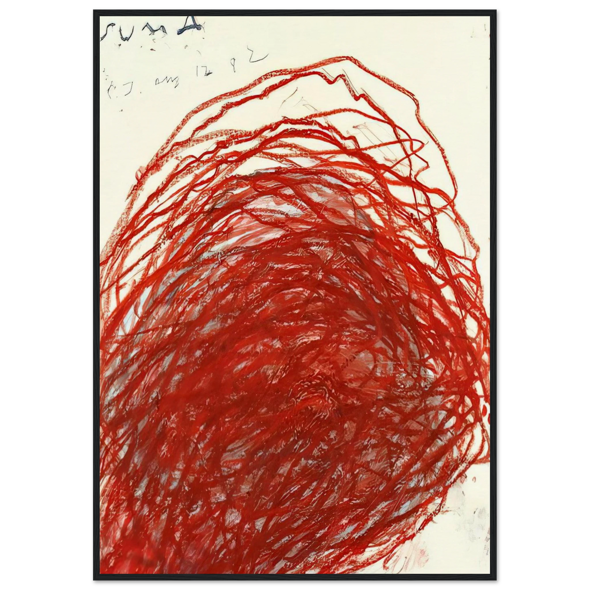 Suma Framed Poster | Cy Twombly Framed Prints Wall Art | Cy Twombly Store