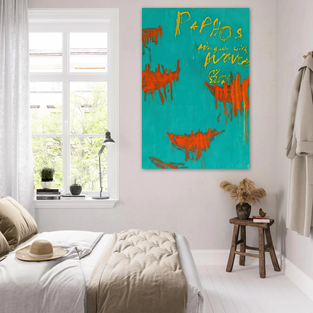 Leaving Paphos Ringed With Waves III Poster | Cy Twombly Poster | Cy Twombly Store