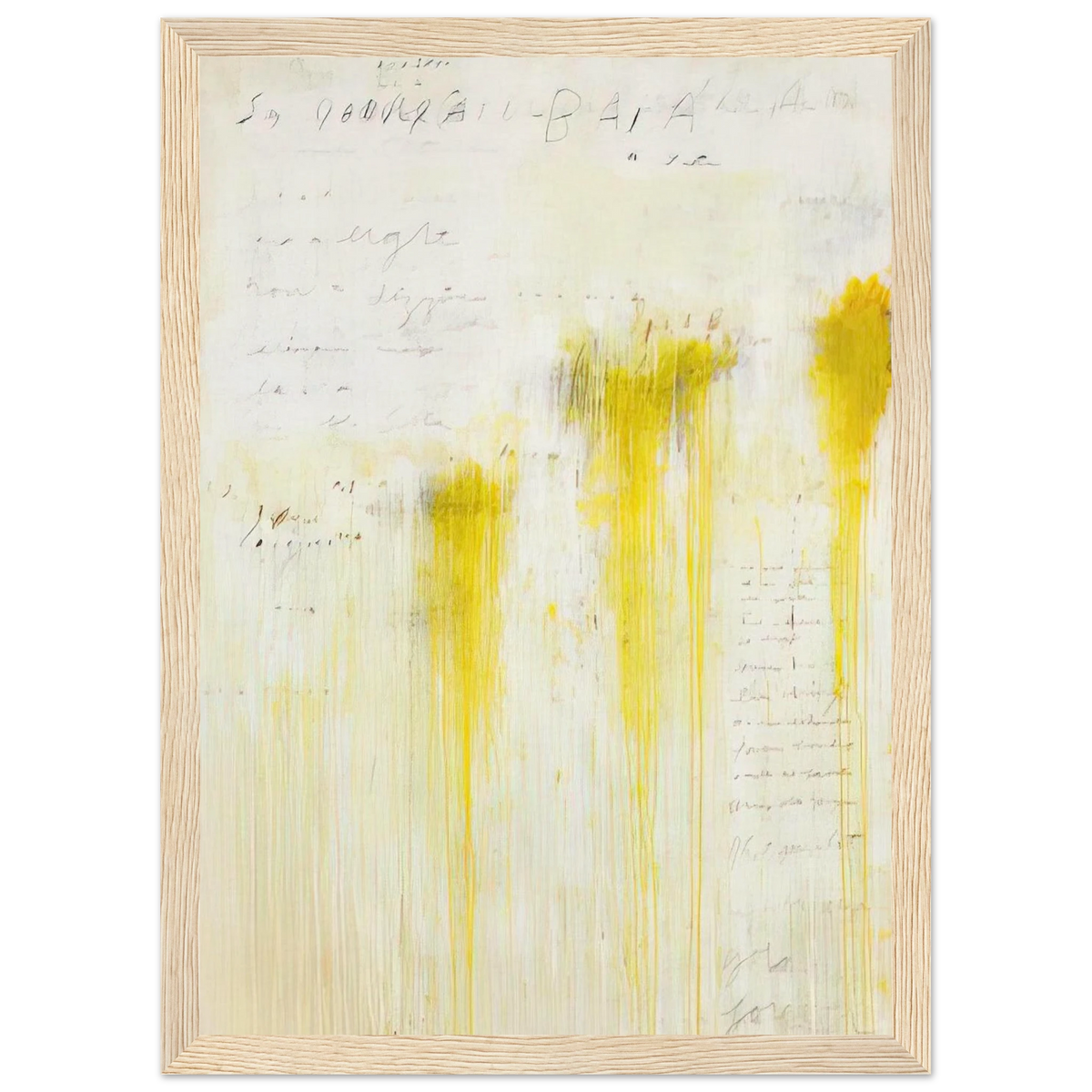 Quattro Stagioni II. Estate Framed Poster | Cy Twombly Framed Prints Wall Art | Cy Twombly Store