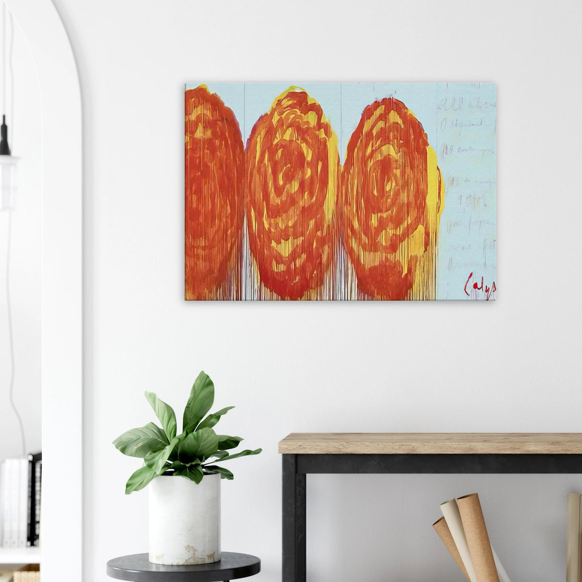 The Rose  II  Canvas | Cy Twombly Canvas | Cy Twombly Store