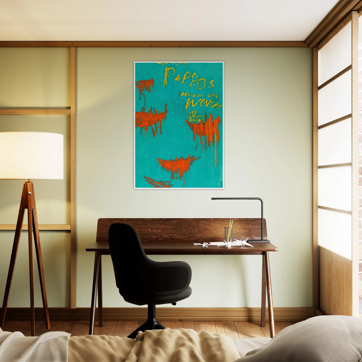 Leaving Paphos Ringed With Waves III Framed Poster | Cy Twombly Framed Prints Wall Art | Cy Twombly Store