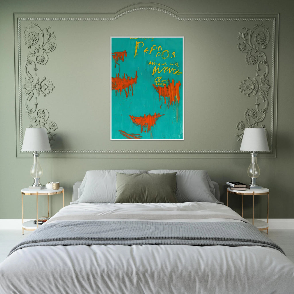 Leaving Paphos Ringed With Waves III Framed Poster | Cy Twombly Framed Prints Wall Art | Cy Twombly Store