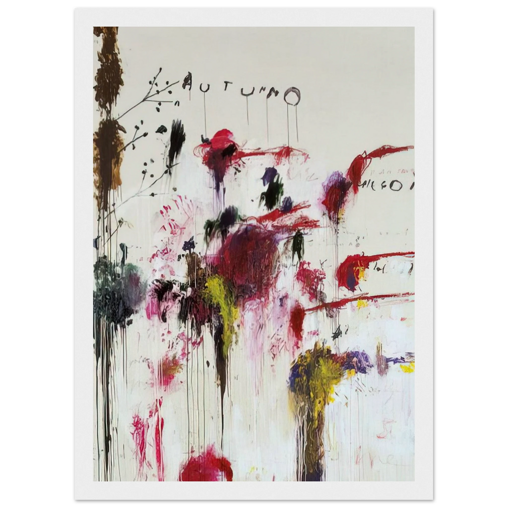 Quattro Stagioni II. Autunno Framed Poster | Cy Twombly Framed Prints Wall Art | Cy Twombly Store