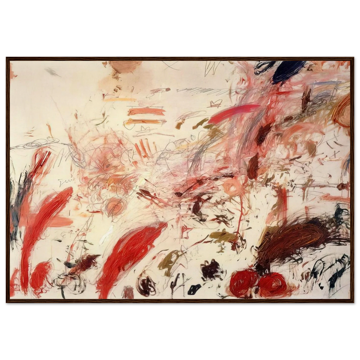 Ferragosto IV Framed Poster | Cy Twombly Framed Prints Wall Art | Cy Twombly Store