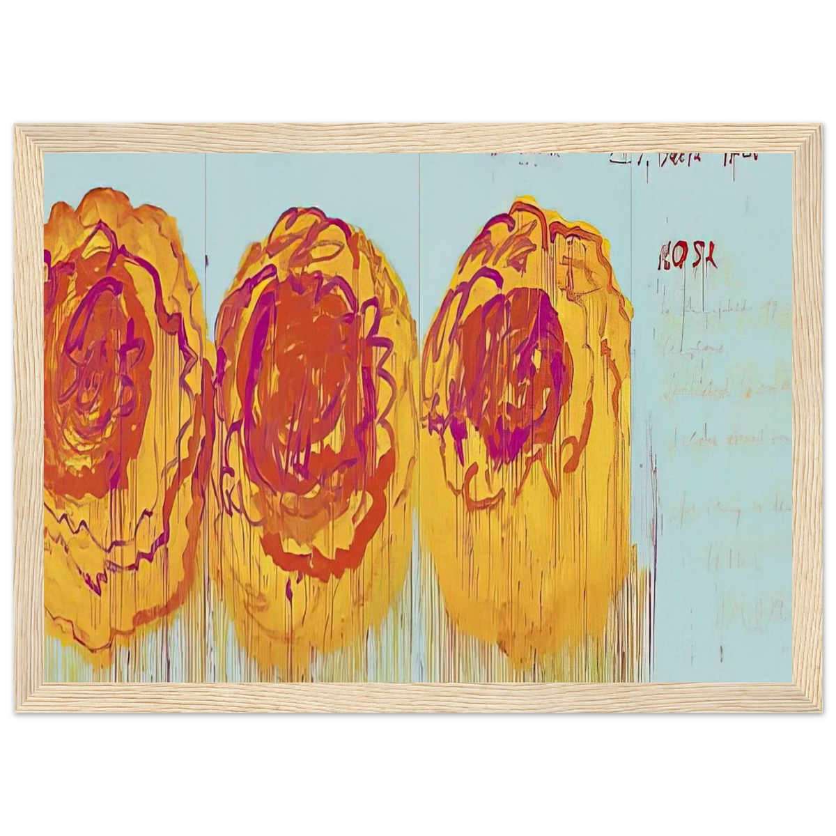 The Rose  I  Framed Poster | Cy Twombly Framed Prints Wall Art | Cy Twombly Store