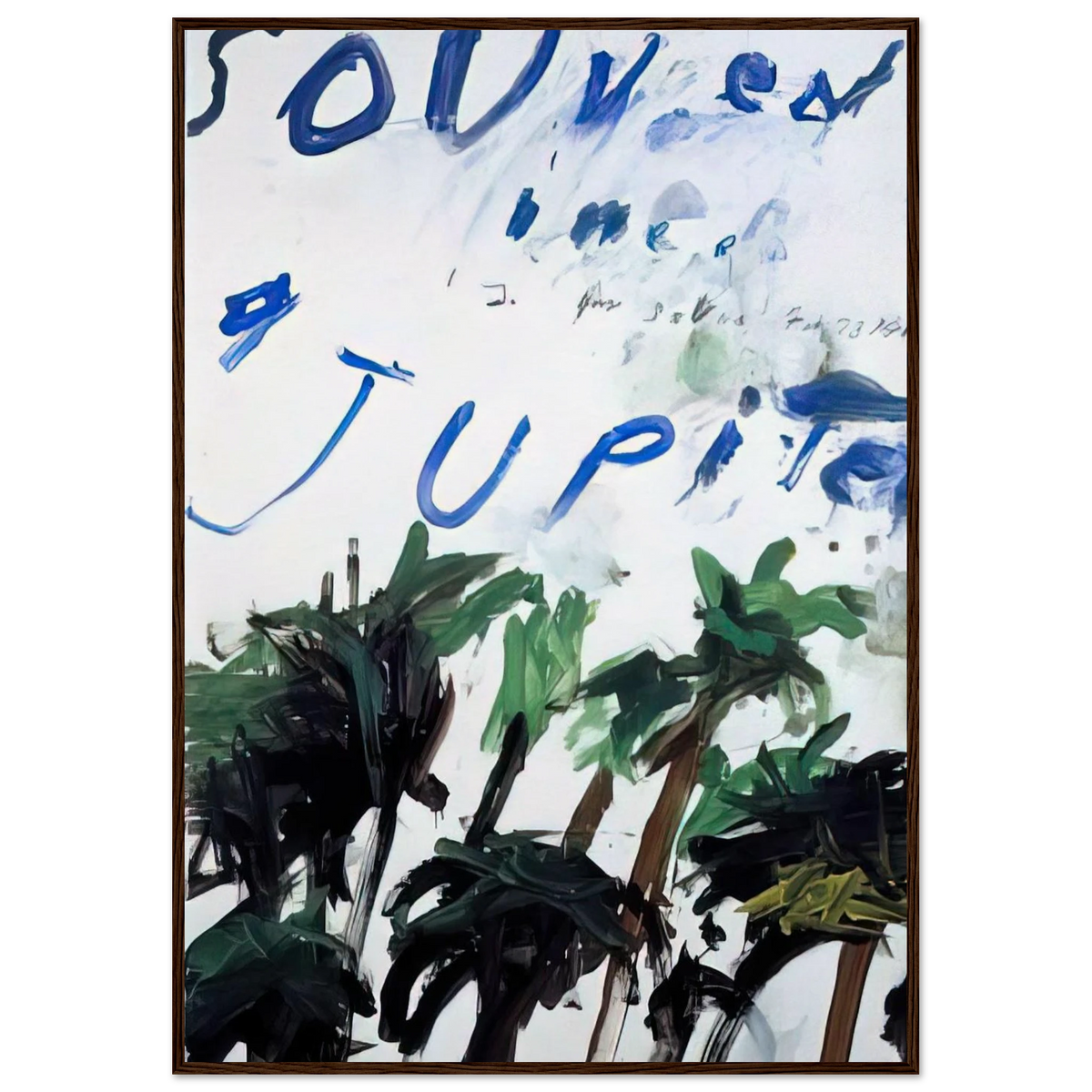 Souvenir Framed Poster | Cy Twombly Framed Prints Wall Art | Cy Twombly Store