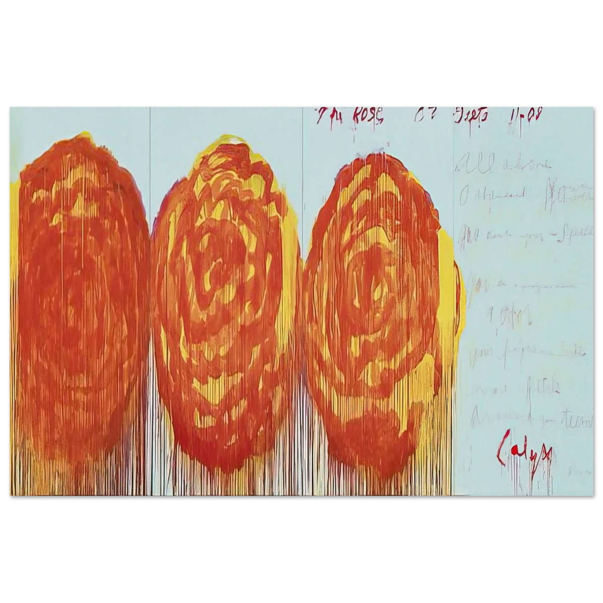 The Rose  II  Poster | Cy Twombly Poster | Cy Twombly Store