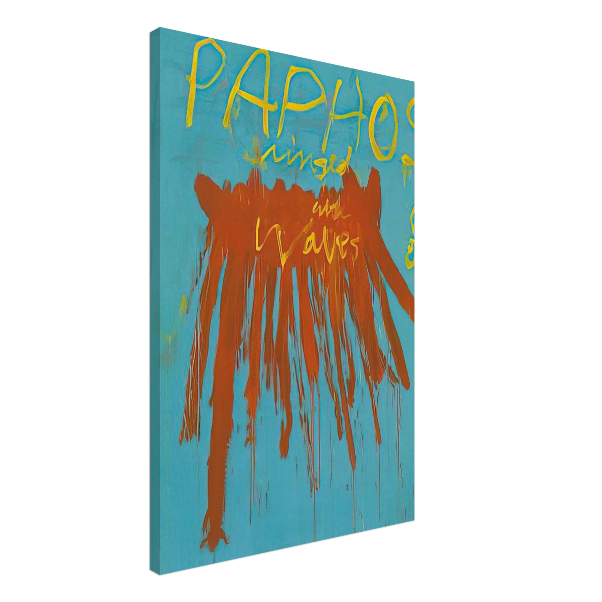 Leaving Paphos Ringed With Waves IV Canvas | Cy Twombly Canvas | Cy Twombly Store