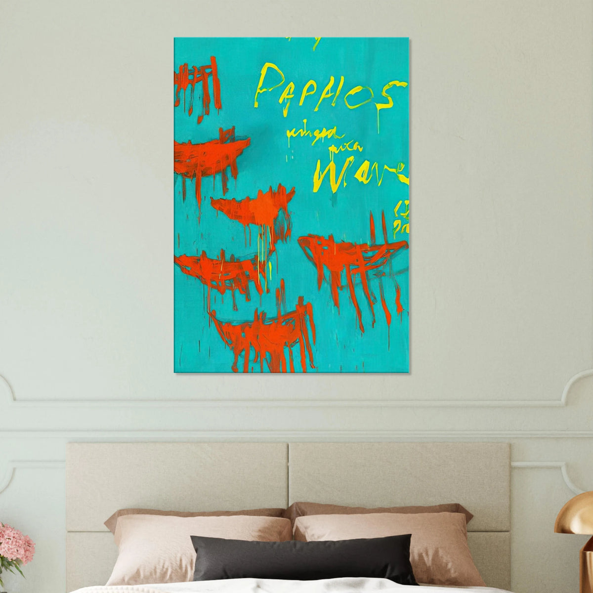 Leaving Paphos Ringed With Waves V Canvas | Cy Twombly Canvas | Cy Twombly Store