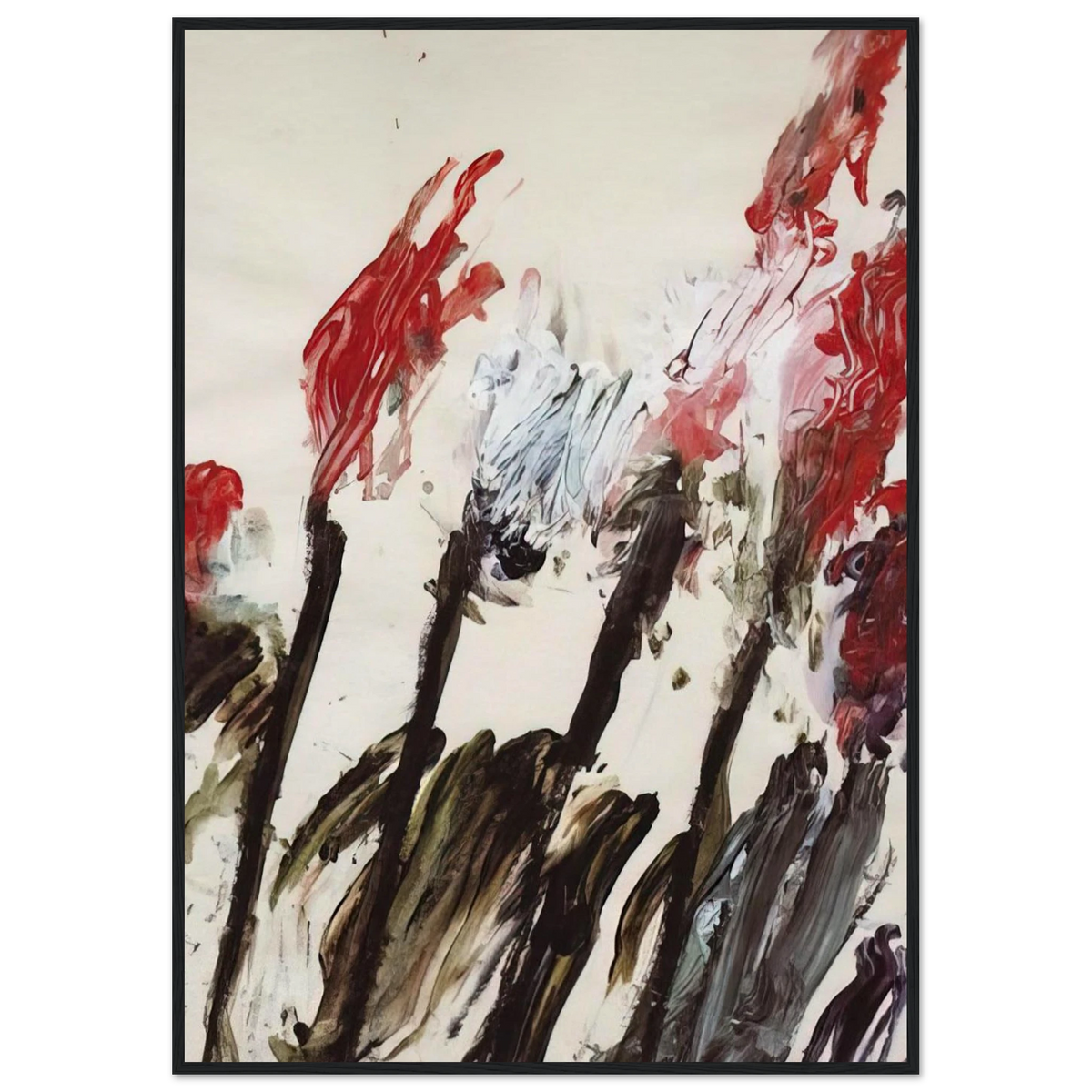 Nicola's Irises Framed Poster | Cy Twombly Framed Prints Wall Art | Cy Twombly Store