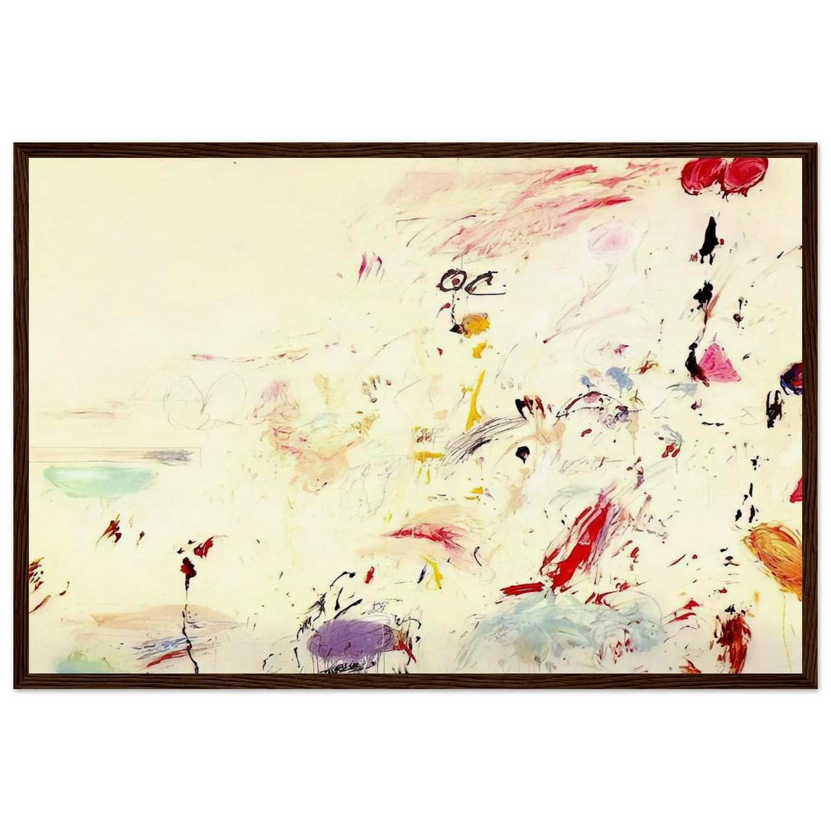 Bay of Naples Framed Poster | Cy Twombly Framed Prints Wall Art | Cy Twombly Store