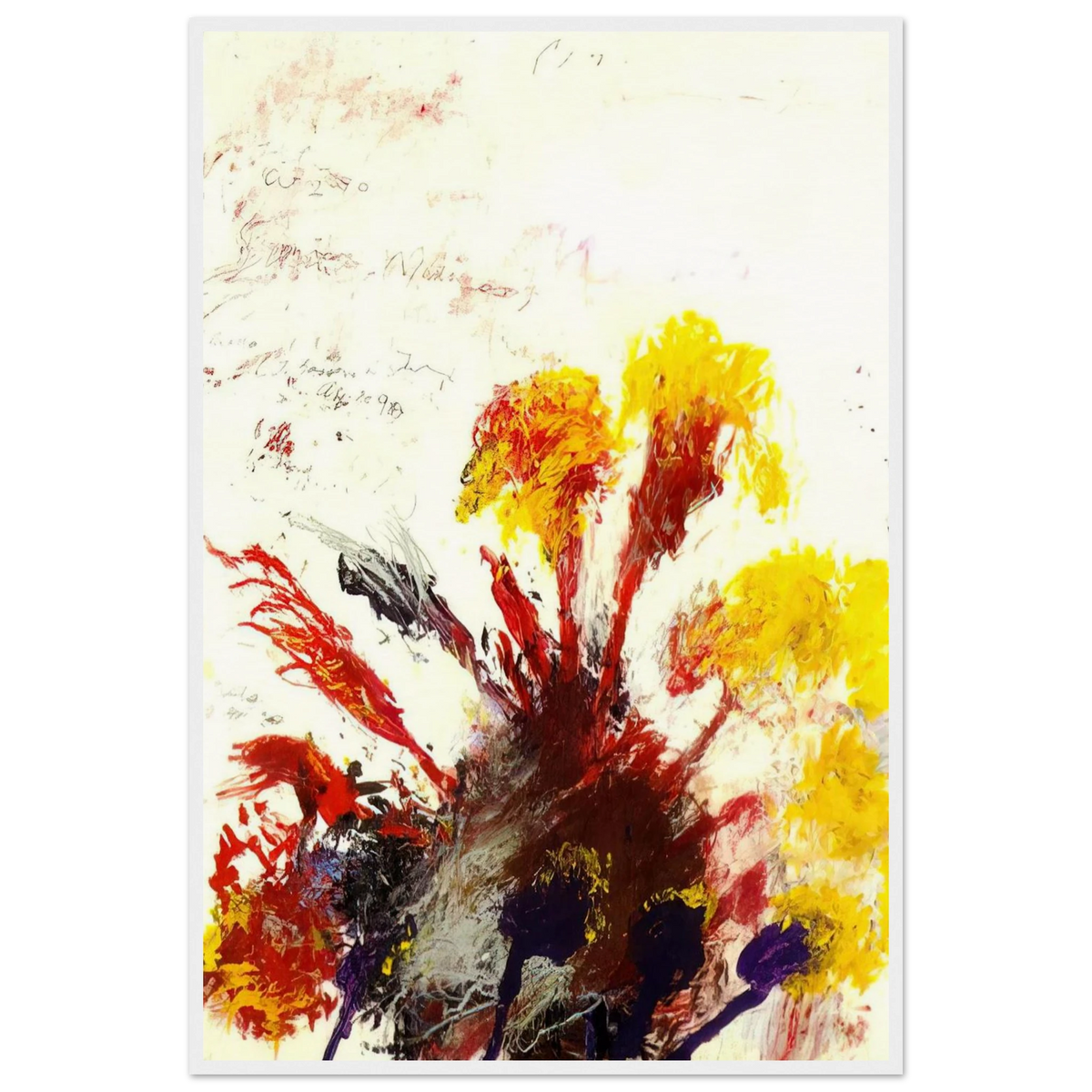 Summer Madness Framed Poster | Cy Twombly Framed Prints Wall Art | Cy Twombly Store