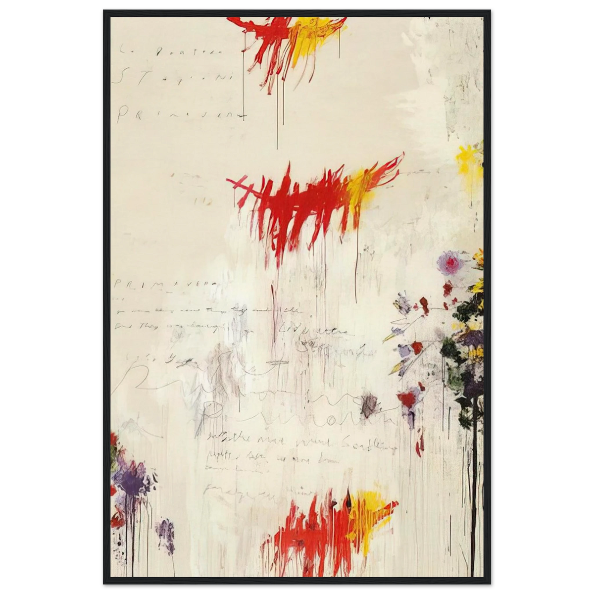 Quattro stagioni I. Primavera Framed Poster | Cy Twombly Framed Prints Wall Art | Cy Twombly Store