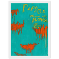 Leaving Paphos Ringed With Waves III Framed Poster | Cy Twombly Framed Prints Wall Art | Cy Twombly Store