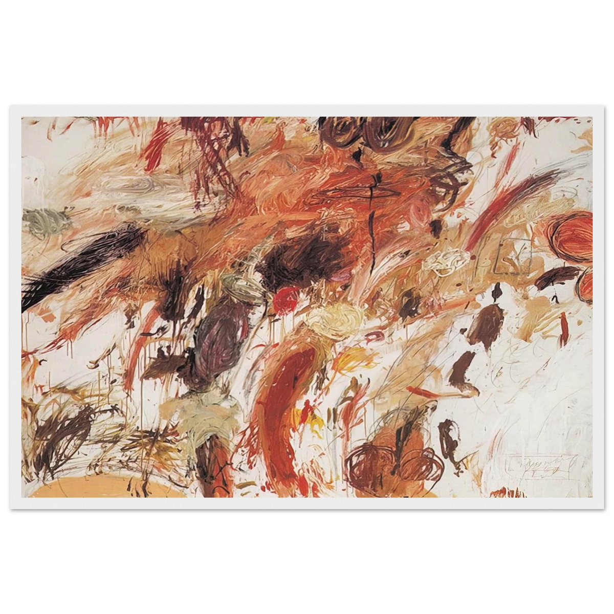 Ferragosto V Framed Poster | Cy Twombly Framed Prints Wall Art | Cy Twombly Store