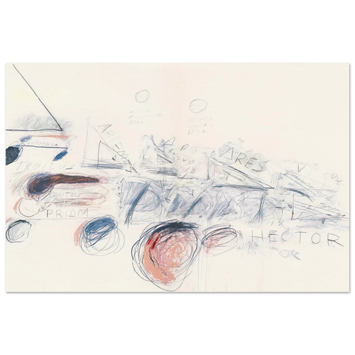 Fifty Days at Iliam. Ilians in Battle Poster | Cy Twombly Poster | Cy Twombly Store
