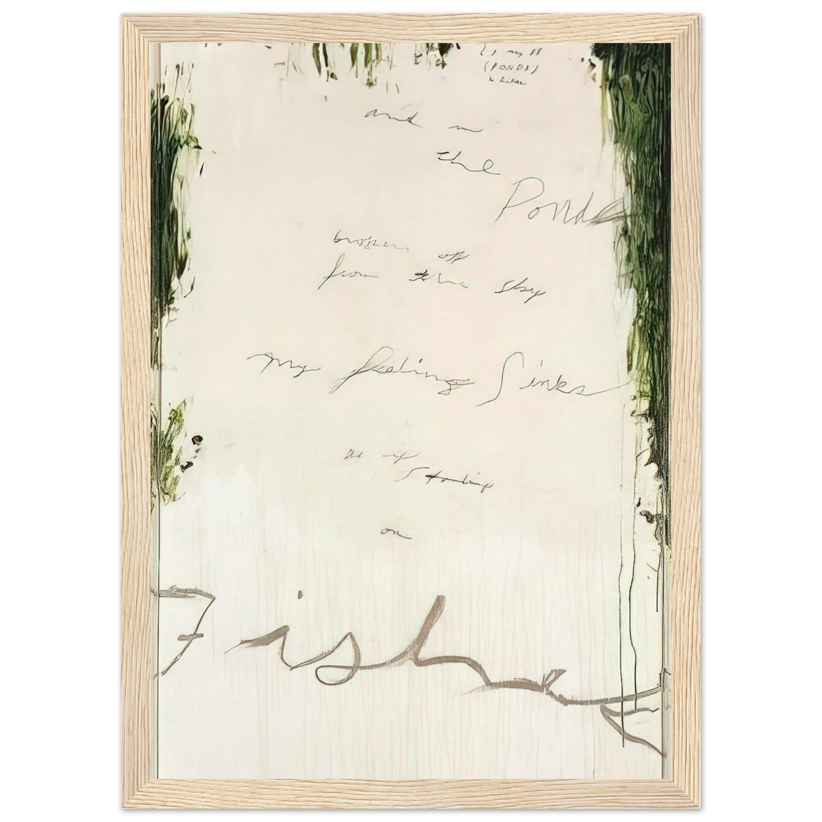 Untitled Part I Framed Poster | Cy Twombly Framed Prints Wall Art | Cy Twombly Store