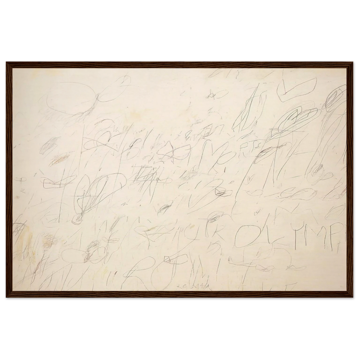 Olympia Framed Poster | Cy Twombly Framed Prints Wall Art | Cy Twombly Store