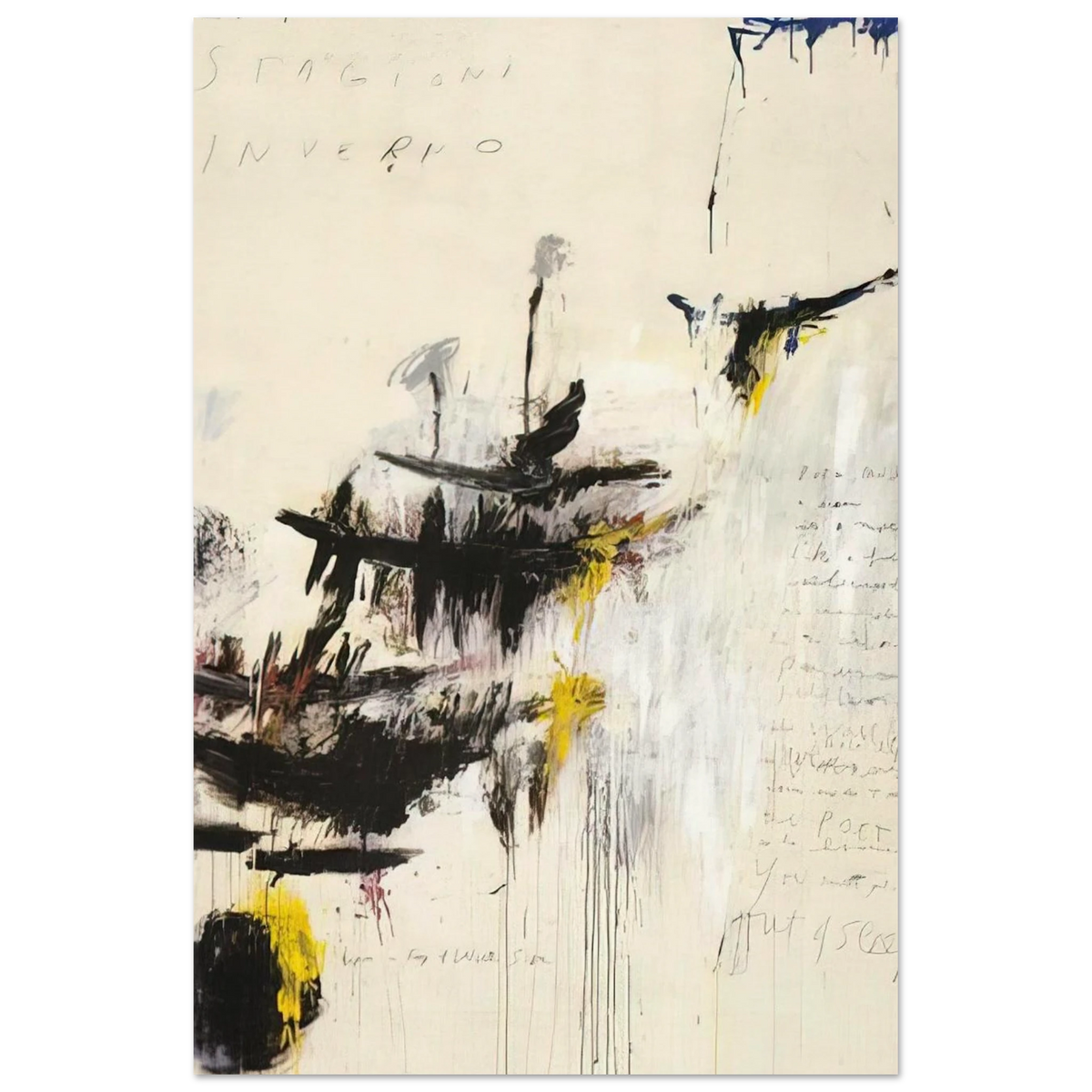 Quattro stagioni I. Inverno Poster | Cy Twombly Poster | Cy Twombly Store
