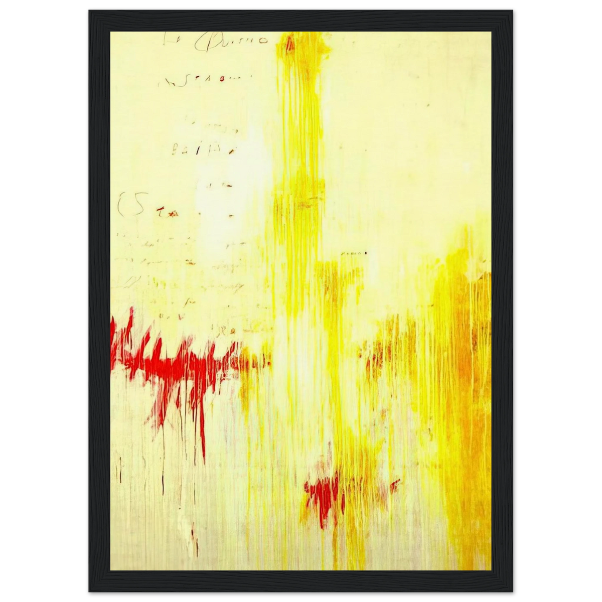 Quattro stagioni I. Estate Framed Poster | Cy Twombly Framed Prints Wall Art | Cy Twombly Store